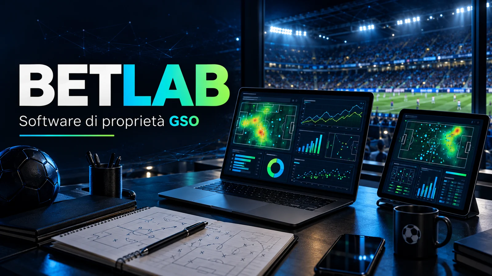Immagine illustrativa dell’analisi calcistica con BetLab